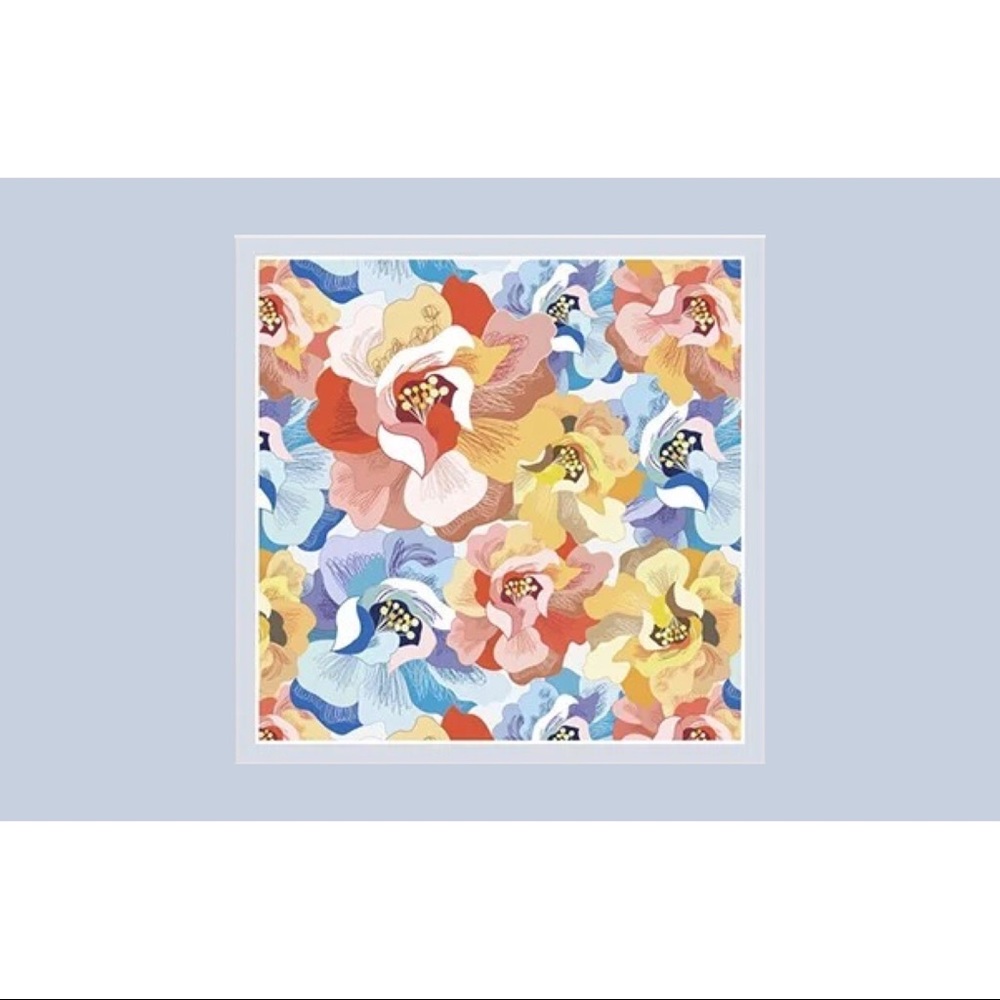 🆕colorful floral square scarf/necktie/bandana